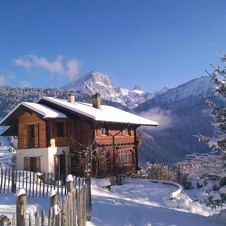 Magnifique Chalet Valerie 5 Chambres A Coucher & Vue Unique Gryon Kültér fotó