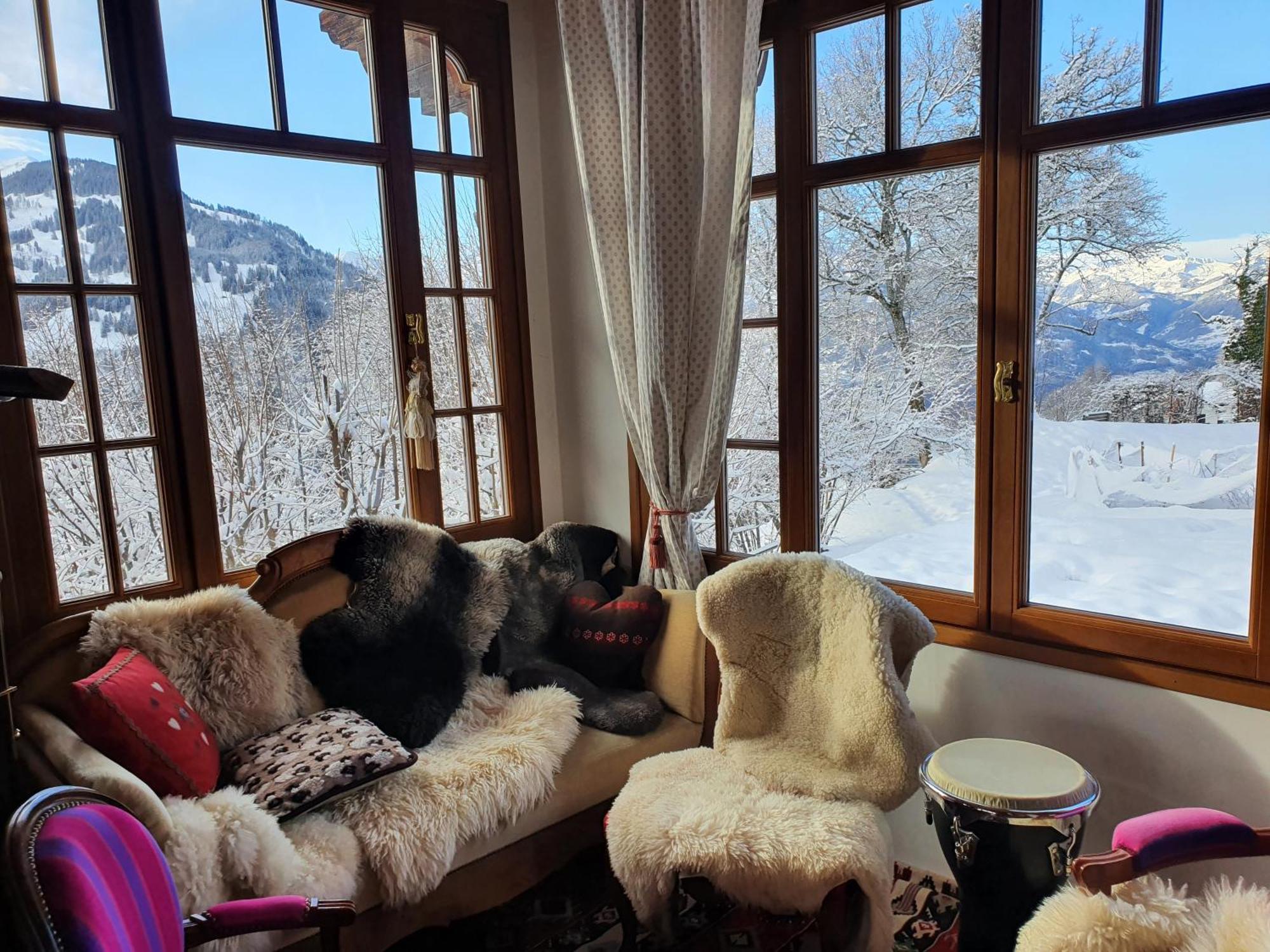 Magnifique Chalet Valerie 5 Chambres A Coucher & Vue Unique Gryon Kültér fotó