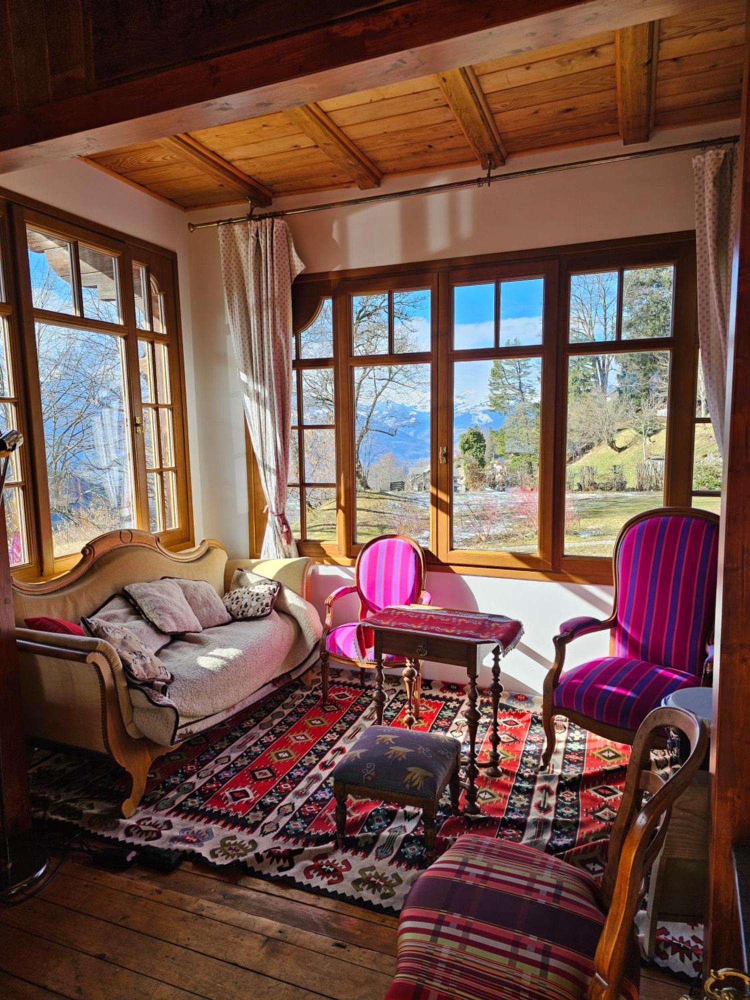 Magnifique Chalet Valerie 5 Chambres A Coucher & Vue Unique Gryon Kültér fotó