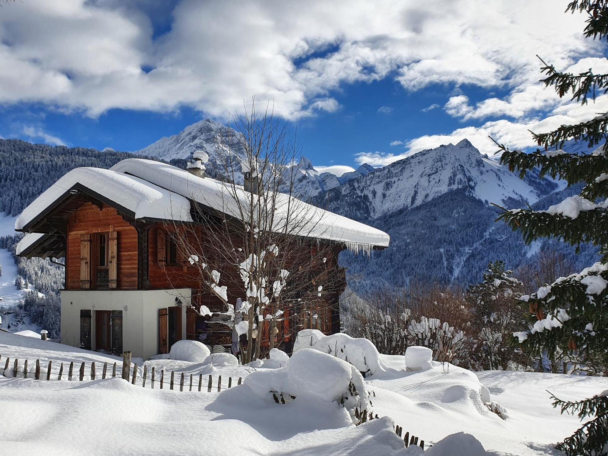 Magnifique Chalet Valerie 5 Chambres A Coucher & Vue Unique Gryon Kültér fotó
